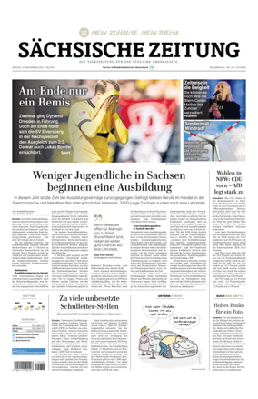 Cover of Sächsische Zeitung  (Löbau-Zittau)