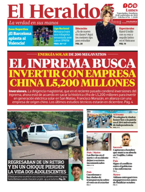 Cover of Diario El Heraldo
