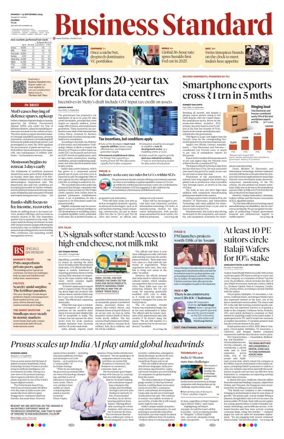 Cover of Business Standard