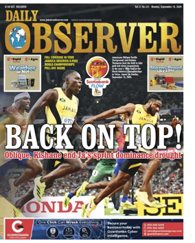 Cover of Daily Observer (Jamaica)