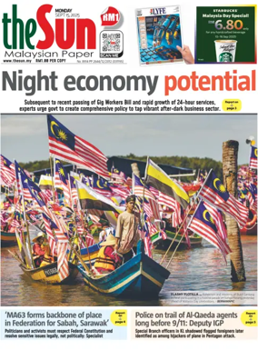 Cover of The Sun (Malaysia)