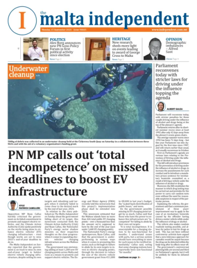 Cover of Malta Independent