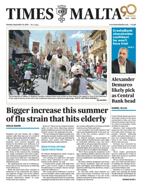 Cover of Times of Malta