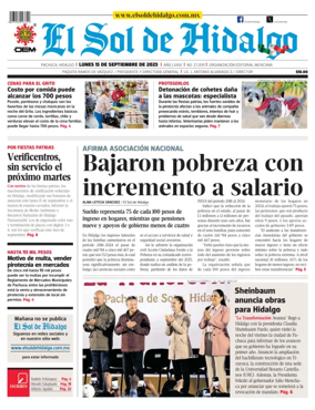 Cover of El Sol de Hidalgo