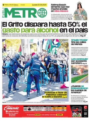 Cover of Publimetro Quintana Roo