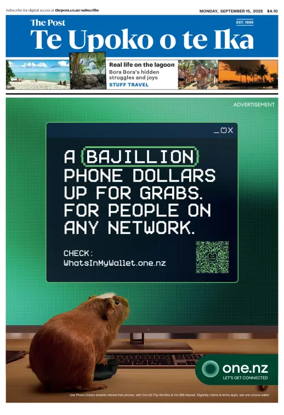 Cover of The Dominion Post