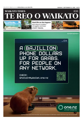 Cover of Waikato Times