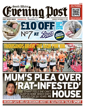 Cover of South Wales Evening Post