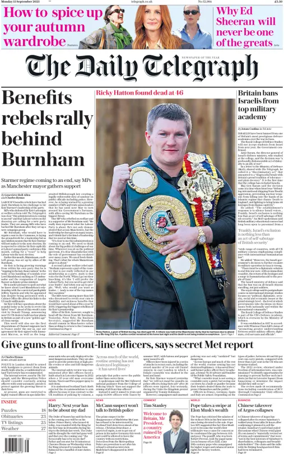 Cover of The Daily Telegraph