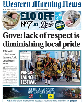 Cover of Western Morning News