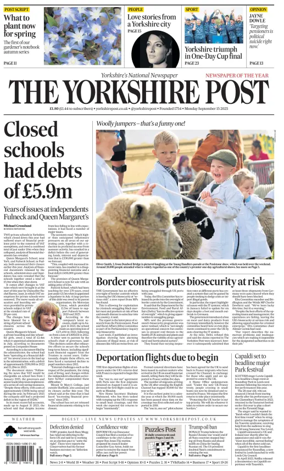 Cover of Yorkshire Post