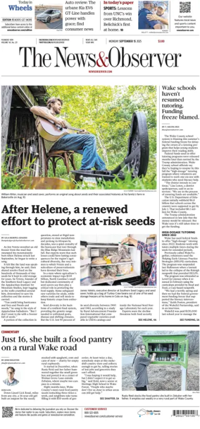 Cover of The News & Observer