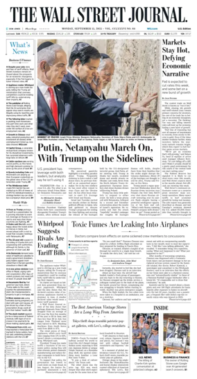 Cover of The Wall Street Journal