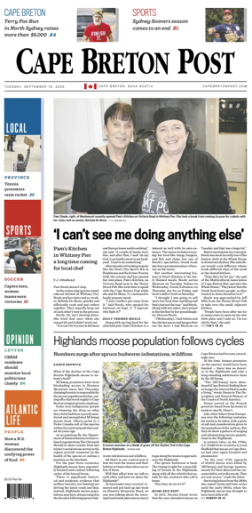 Cover of Cape Breton Post
