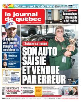 Cover of Le Journal de Quebec