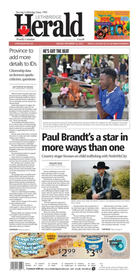 Cover of Lethbridge Herald