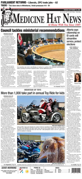 Cover of Medicine Hat News