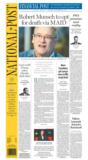 Cover of National Post - (National Edition)