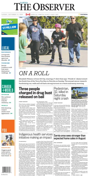 Cover of The Observer (Sarnia)
