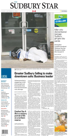 Cover of The Sudbury Star