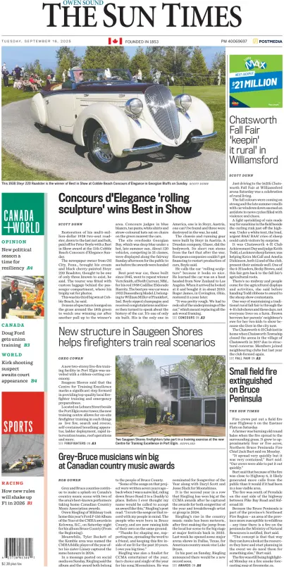 Cover of The Sun Times (Owen Sound)