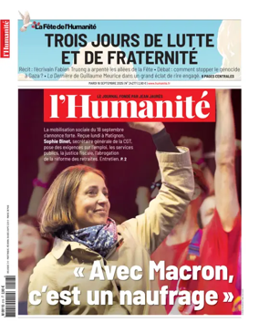 Cover of L'HUMANITE