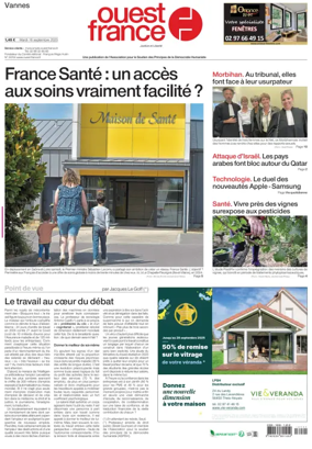 Cover of Ouest France (Vannes)