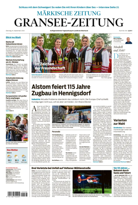 Cover of Gransee-Zeitung