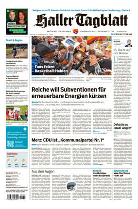 Cover of Haller Tagblatt