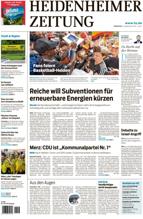 Cover of Heidenheimer Zeitung