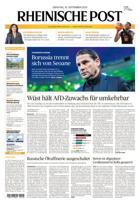 Cover of Rheinische Post - Mönchengladbach and Korschenbroich