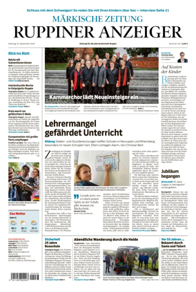 Cover of Ruppiner Anzeiger