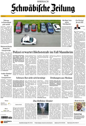 Cover of Schwaebische Zeitung (Biberach)