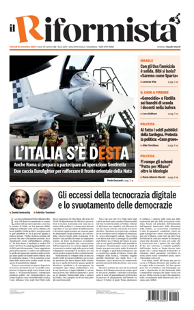 Cover of Il Riformista (Italy)