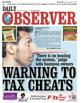 Cover of Daily Observer (Jamaica)