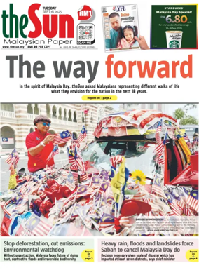 Cover of The Sun (Malaysia)