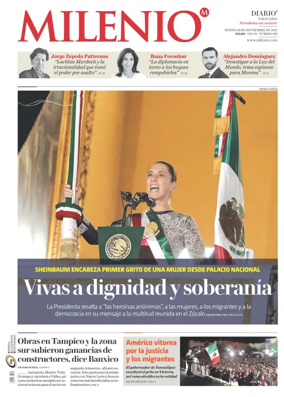 Cover of Milenio Tamaulipas