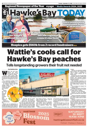 Cover of Hawke's Bay Today