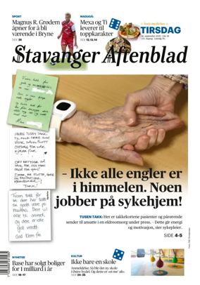 Cover of Stavanger Aftenblad