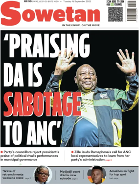 Cover of Sowetan