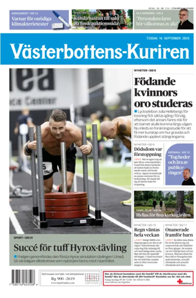 Cover of Västerbottens-Kuriren