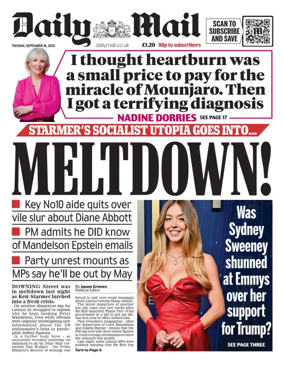 Cover of Daily Mail