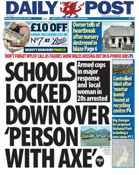 Cover of Daily Post (North Wales)