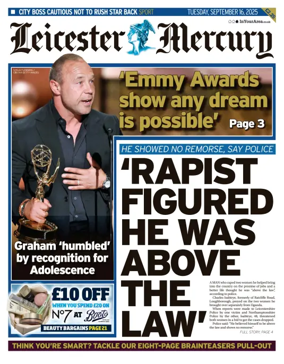 Cover of Leicester Mercury