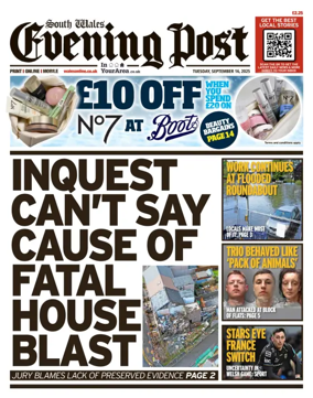 Cover of South Wales Evening Post