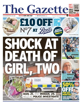 Cover of Teesside Evening Gazette