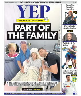 Cover of Yorkshire Evening Post