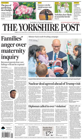 Cover of Yorkshire Post