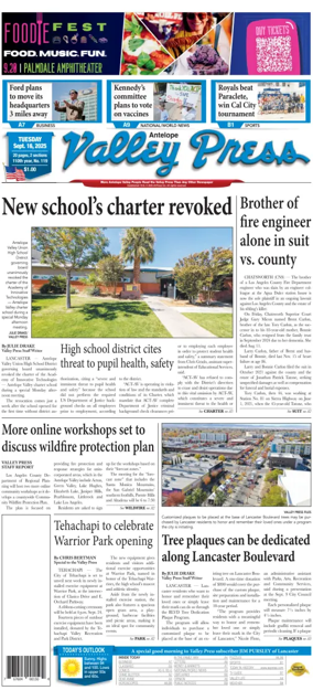 Cover of Antelope Valley Press