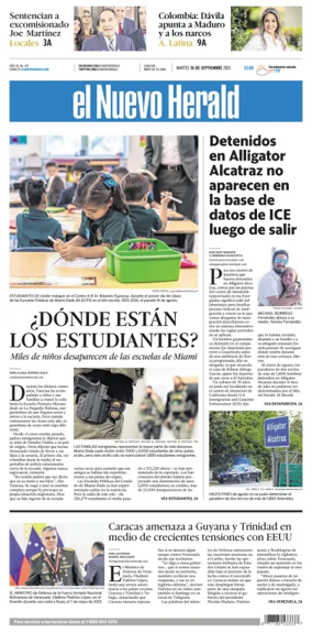 Cover of El Nuevo Herald